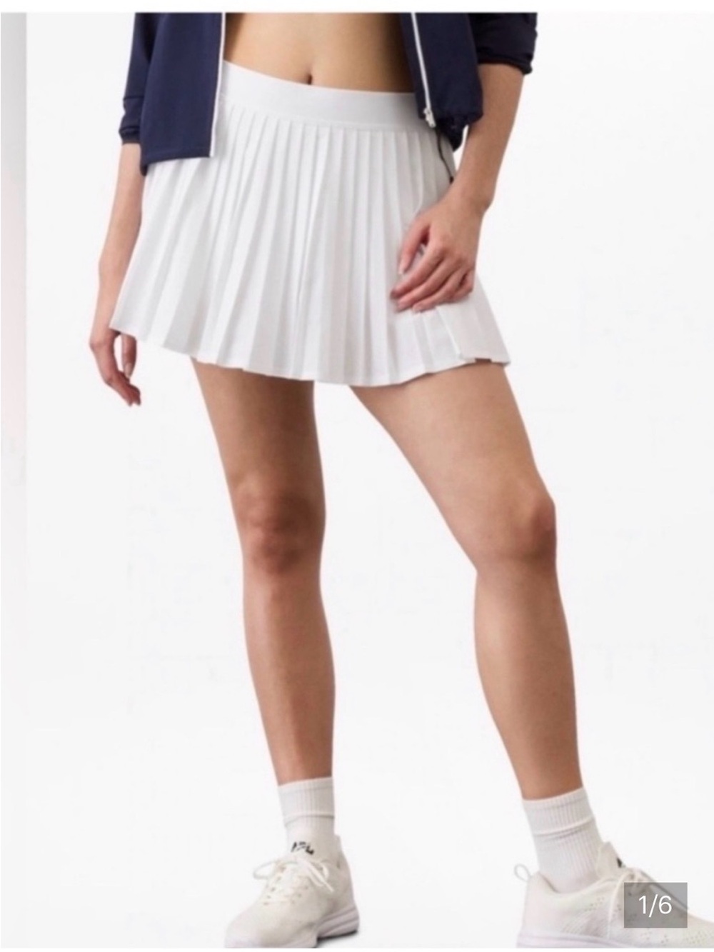 Athleta match point White Pleated Tennis Skirt - small